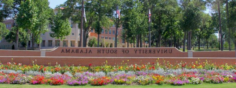 South Alabama Entrance Sign