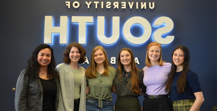 University of South Alabama Clinical and Counseling Ph.D. program, Nanako Hawley, Neuropsychology; Jasmin Pizer, Pediatric Neuropsychology; Katey Hayes Flowers, Youth Coping & Resilience; Haley Adams, Parent-Child Relationships; Sarah Salcone, Spirituality and Mental Health
Paola Fernandez, Military Mental Health